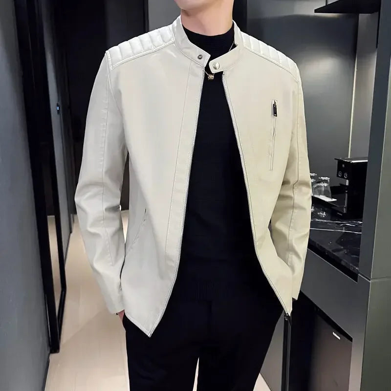 Elegancka skórzana kurtka