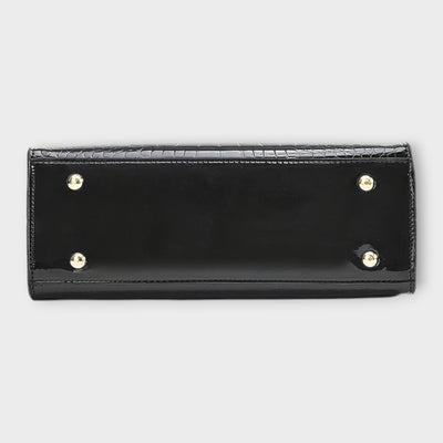 Olivia - Torebka z błyszczącym wzorem krokodyla